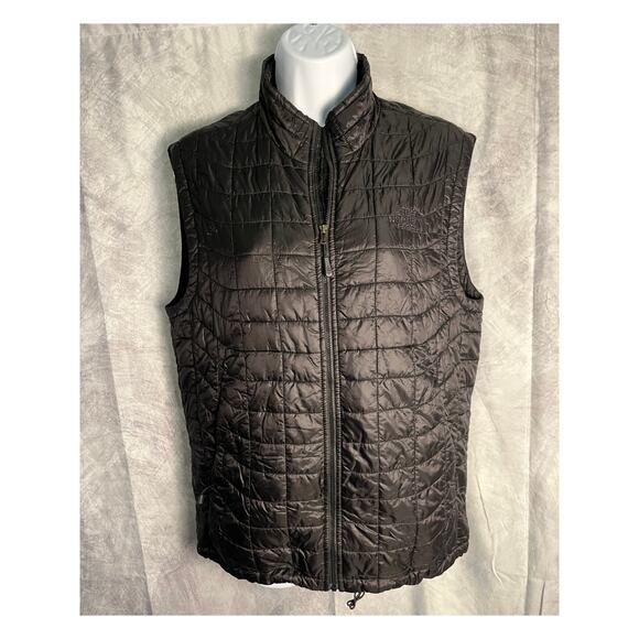 The North Face Men’s Small Black Quilted Vest Lightweight Zip Front Outdoor - Picture 1 of 6